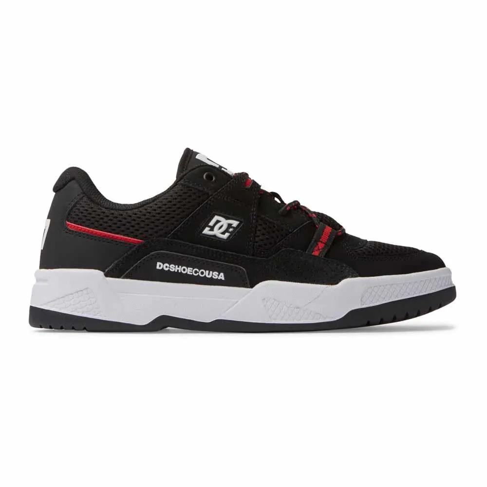 Dc Shoes Construct Black Hot Coral Skate Shoes