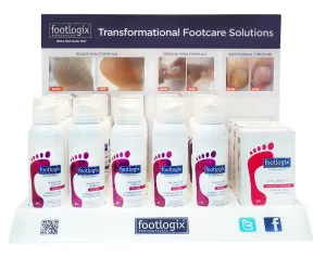 Footlogix Anti-Fungal Retail Counter Display, 30 Piece