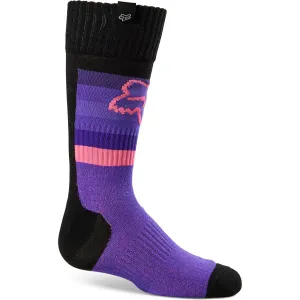 Fox Racing  Girls Black Pink 180 TOXYK Motocross Socks Offroad MotoX Arch Support