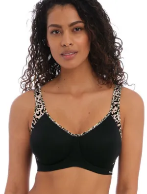 Freya Active Sonic Uw Molded Sports Bra, Pure Leopard | Leopard Sports Bra | Freya Sports Bra