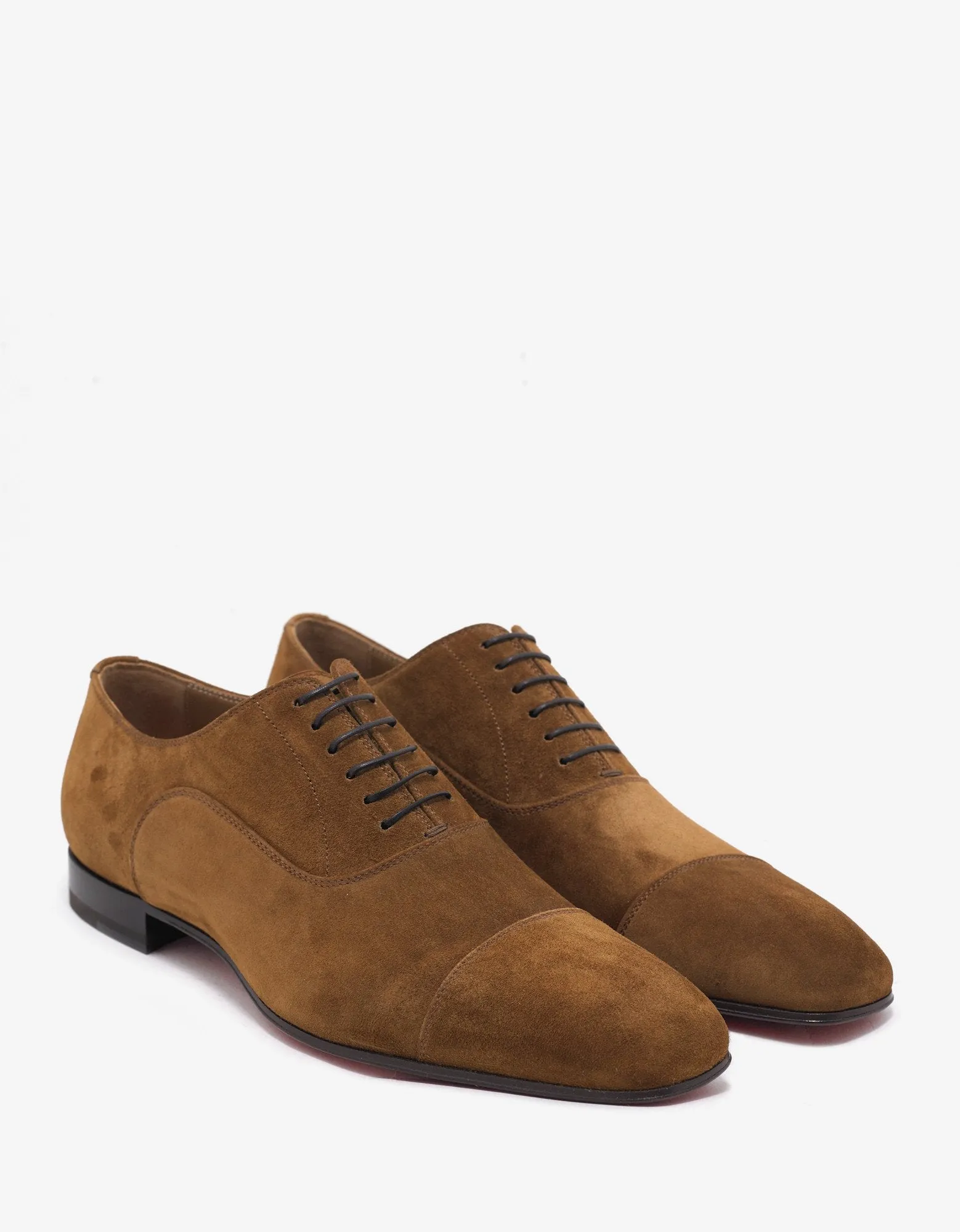 Greggo Flat Nounours Tan Suede Leather Oxford Shoes