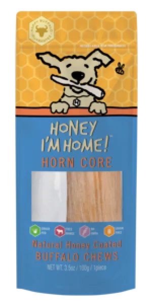 Honey I'm Home! Horn Core Natural Honey Coated Buffalo Chew