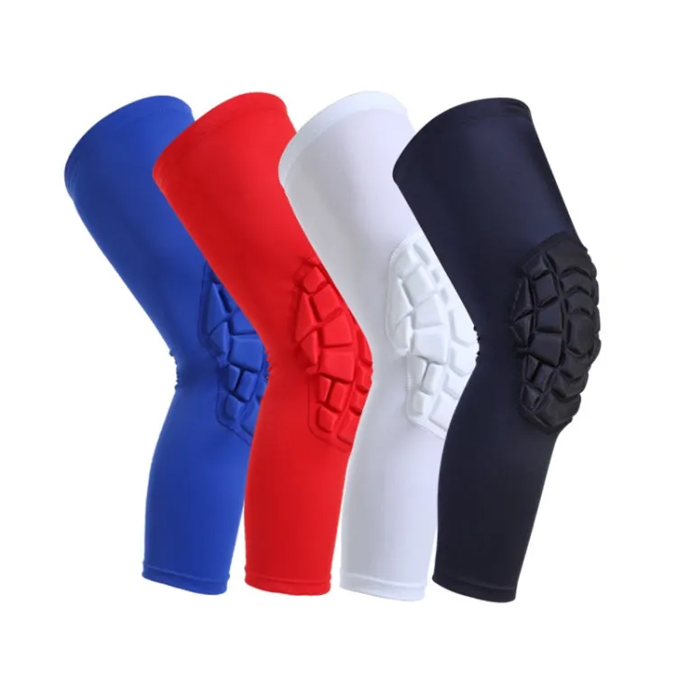 Hot Pressed Honeycomb Knee Pads Basketball Climbing Sports Knee Pads Protective Gear, Specification: S (Black)