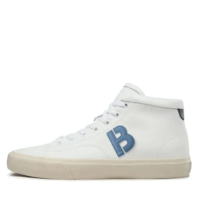 HUGO BOSS Aiden High-Top Trainers Men 50485967-WHTBLU