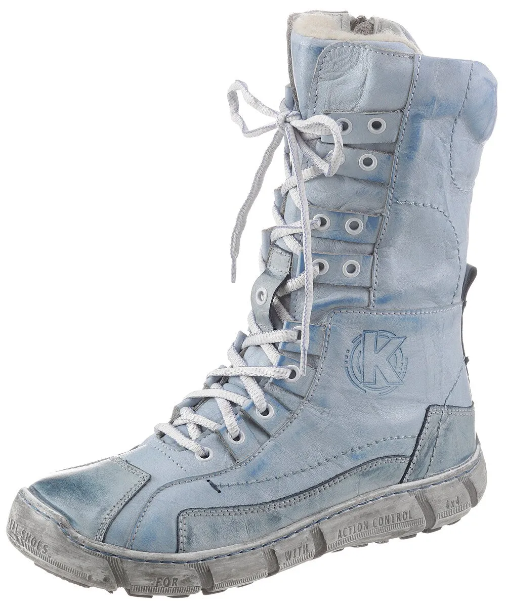 KACPER lace-up boots, light blue