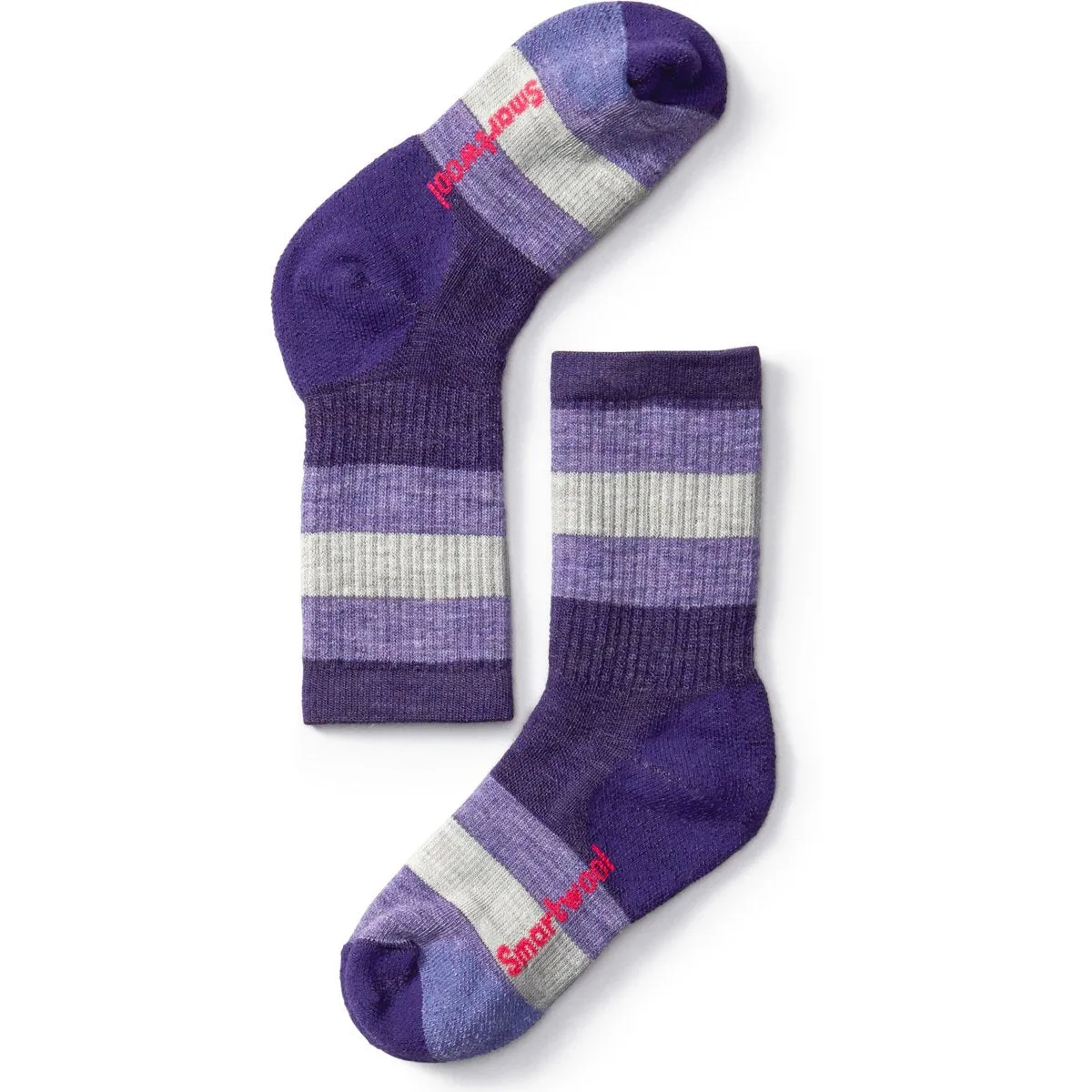 Kids' Hike Medium Striped Crew Socks