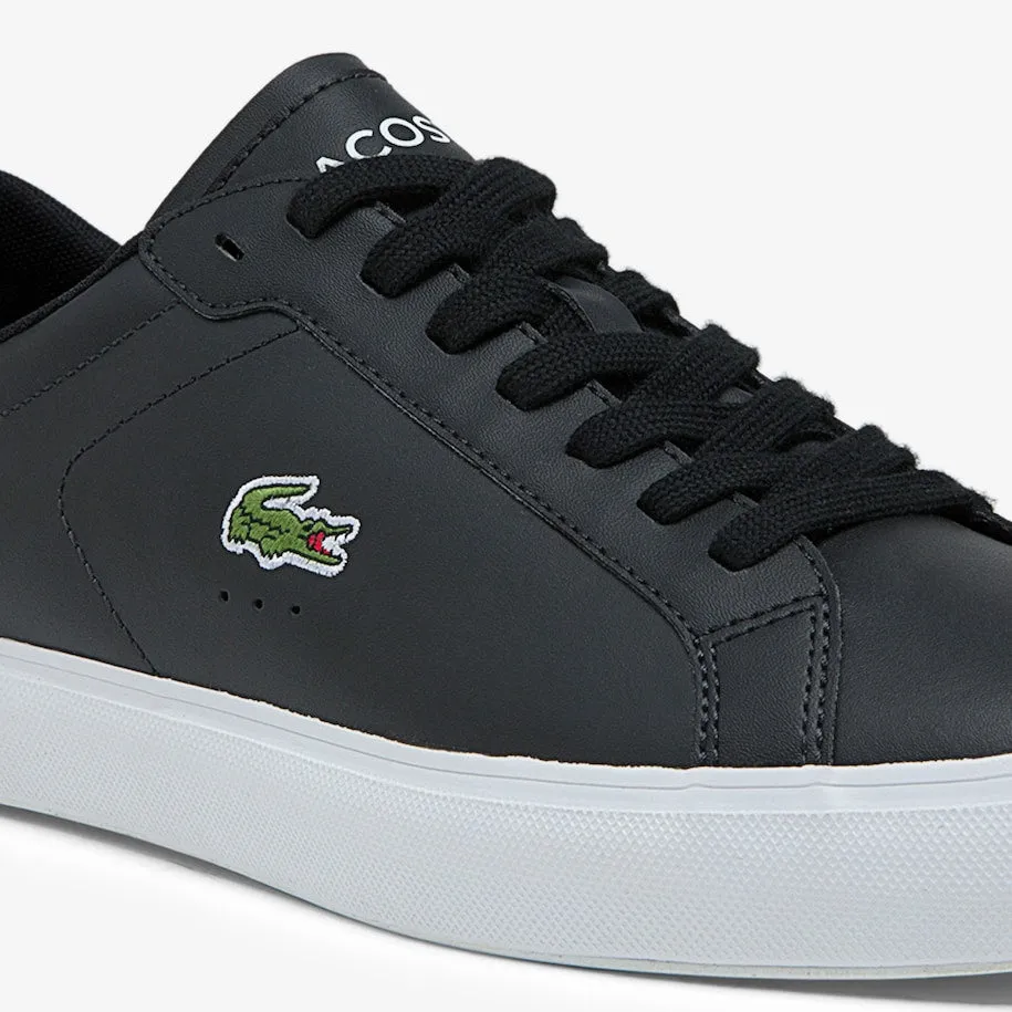 LACOSTE POWERCOURT 0520 1 SMA LTH -MENS / BLACK / WHITE