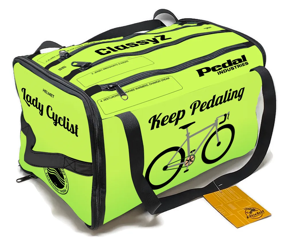 Lady Cyclist 2022 RACEDAY BAG™ Lime Green