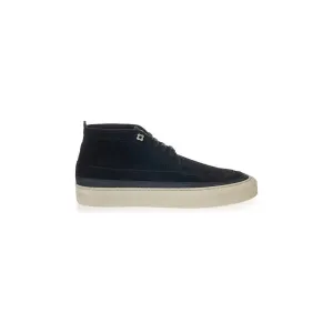 Lardini Elegant Suede Sneakers in Timeless Black