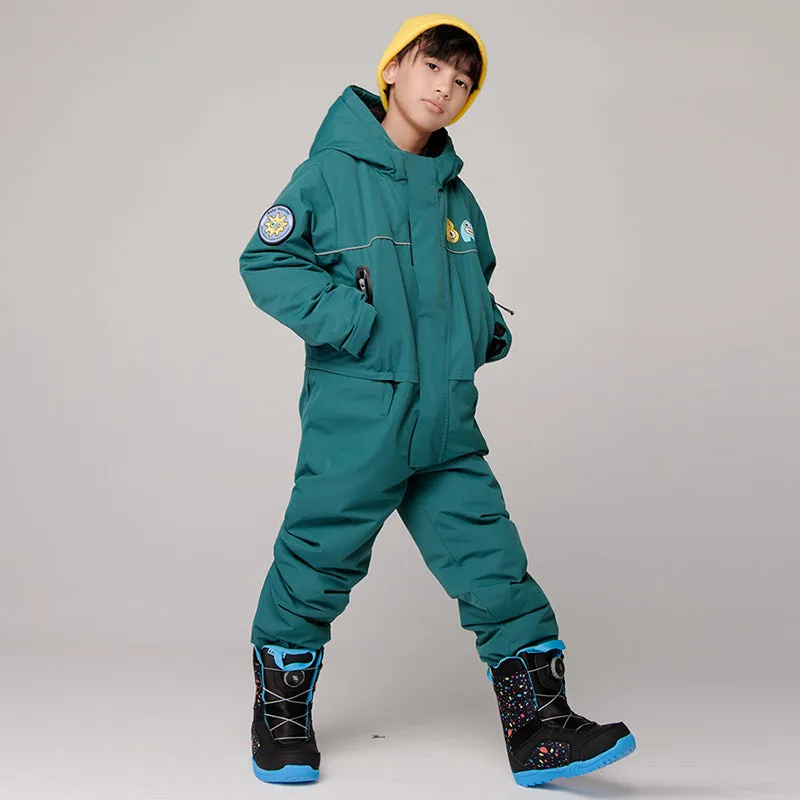 LD Ski Girls New Style Fashion Winter One Piece Jumpsuit Snowsuits