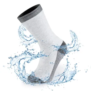 LEAKDRY Waterproof Urban FunctionSocks  Crew Melange Grey