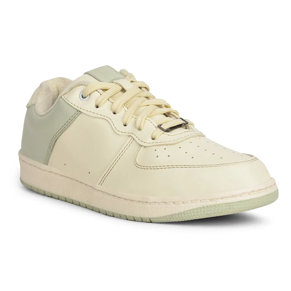 Leap7x Casual Off White Lacing Sneakers For Women SPORTSTAR3 By Liberty