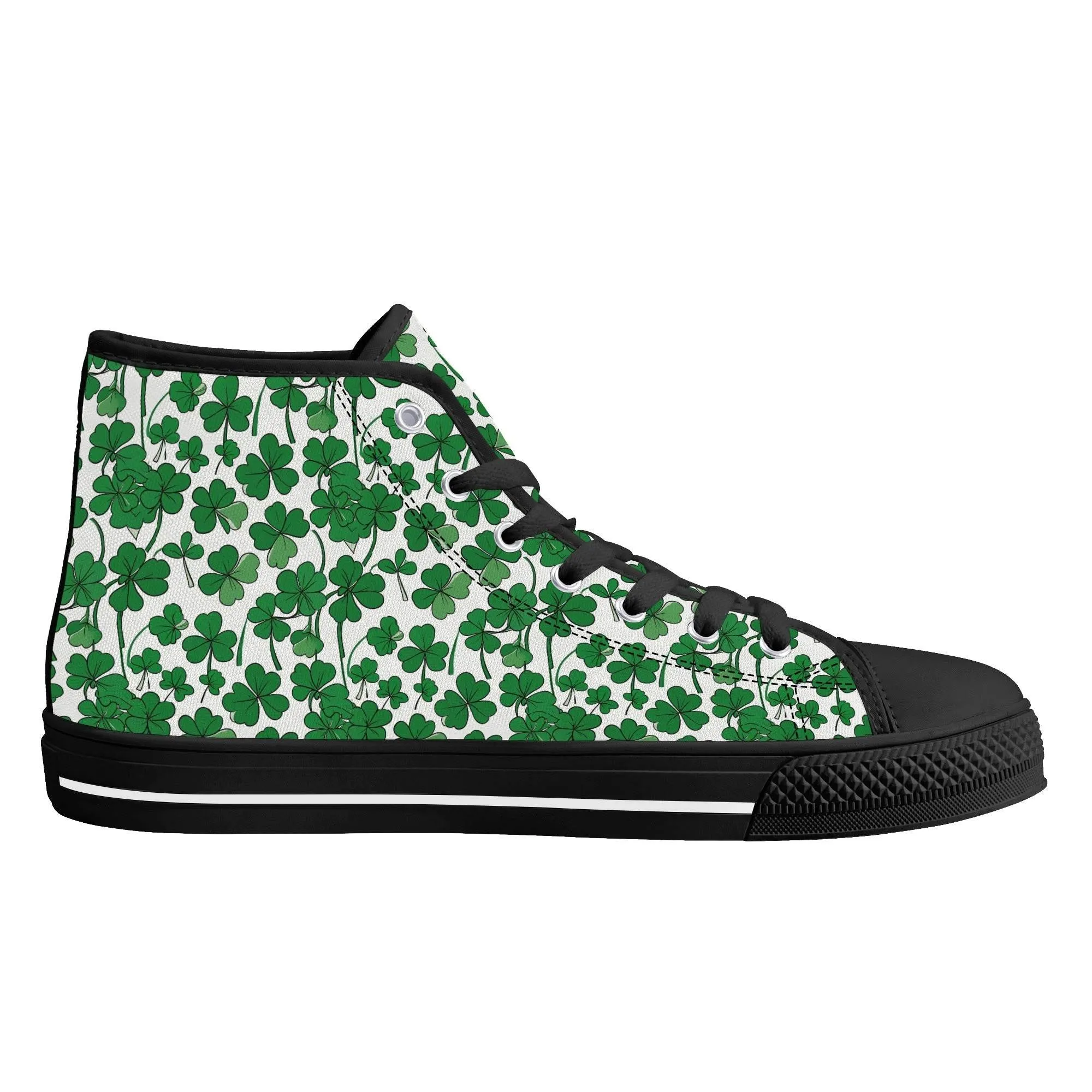 Little Clover Womens High Top Canvas Shoes