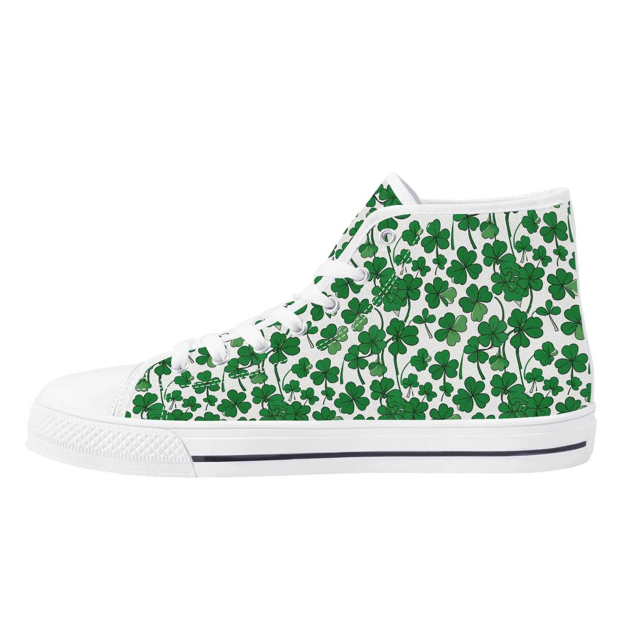 Little Clover Womens High Top Canvas Shoes