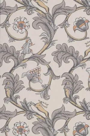 Little Greene Stag Trail Wallpaper - Sterling