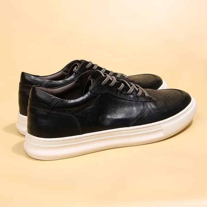 LuxeLeather Lavish High Top Fashion Sneakers