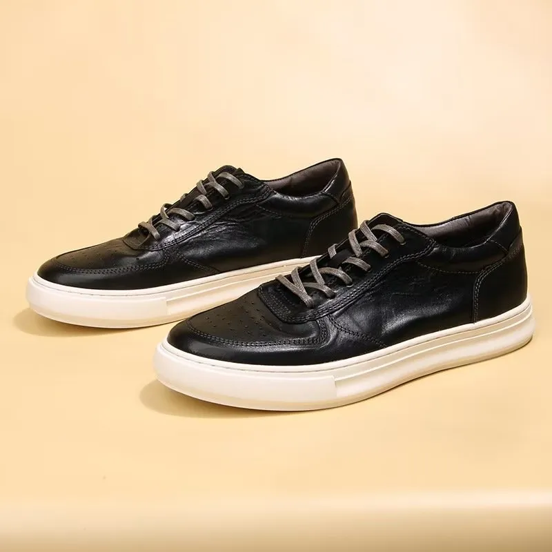 LuxeLeather Lavish High Top Fashion Sneakers