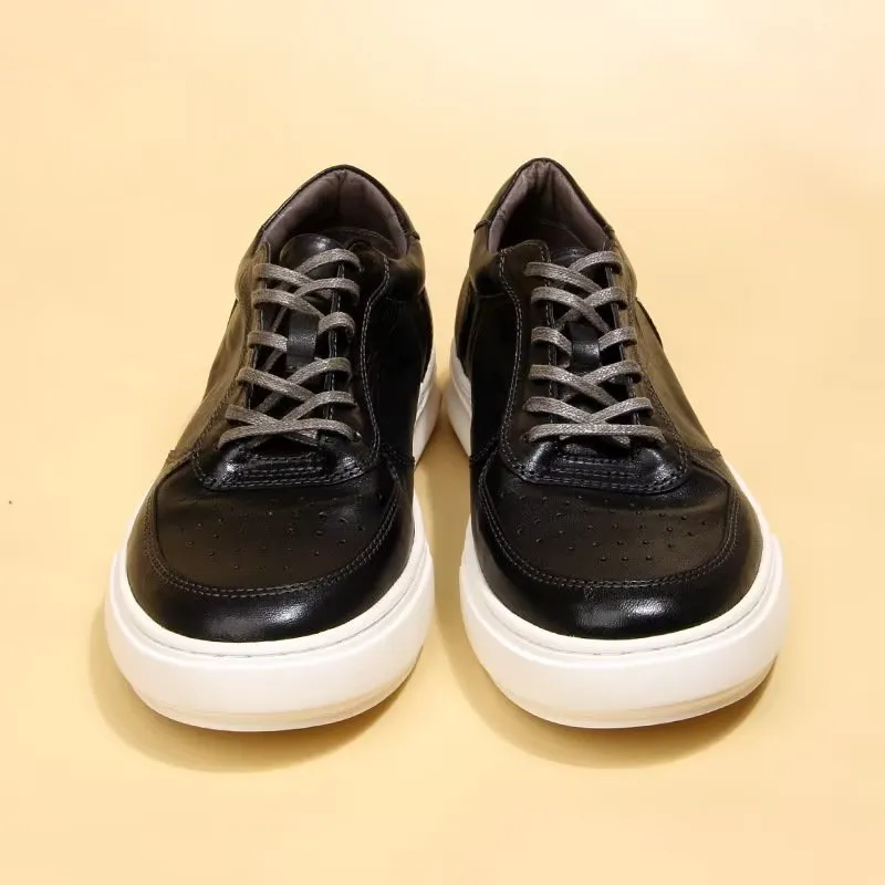 LuxeLeather Lavish High Top Fashion Sneakers