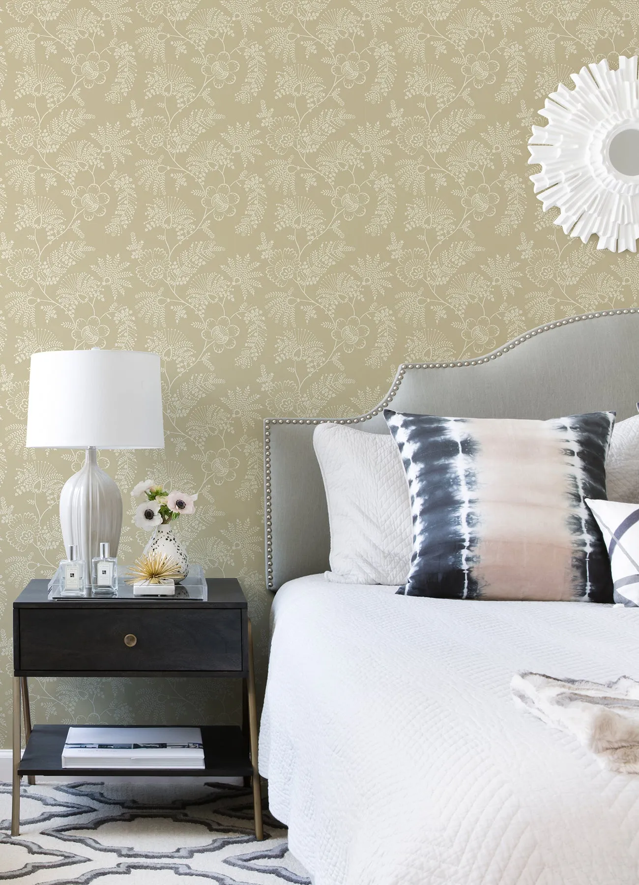 Maeve Butter Jacobean Trail Wallpaper