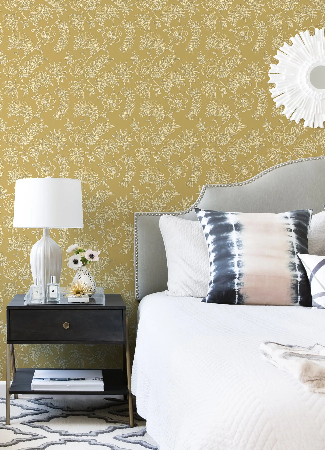 Maeve Butter Jacobean Trail Wallpaper