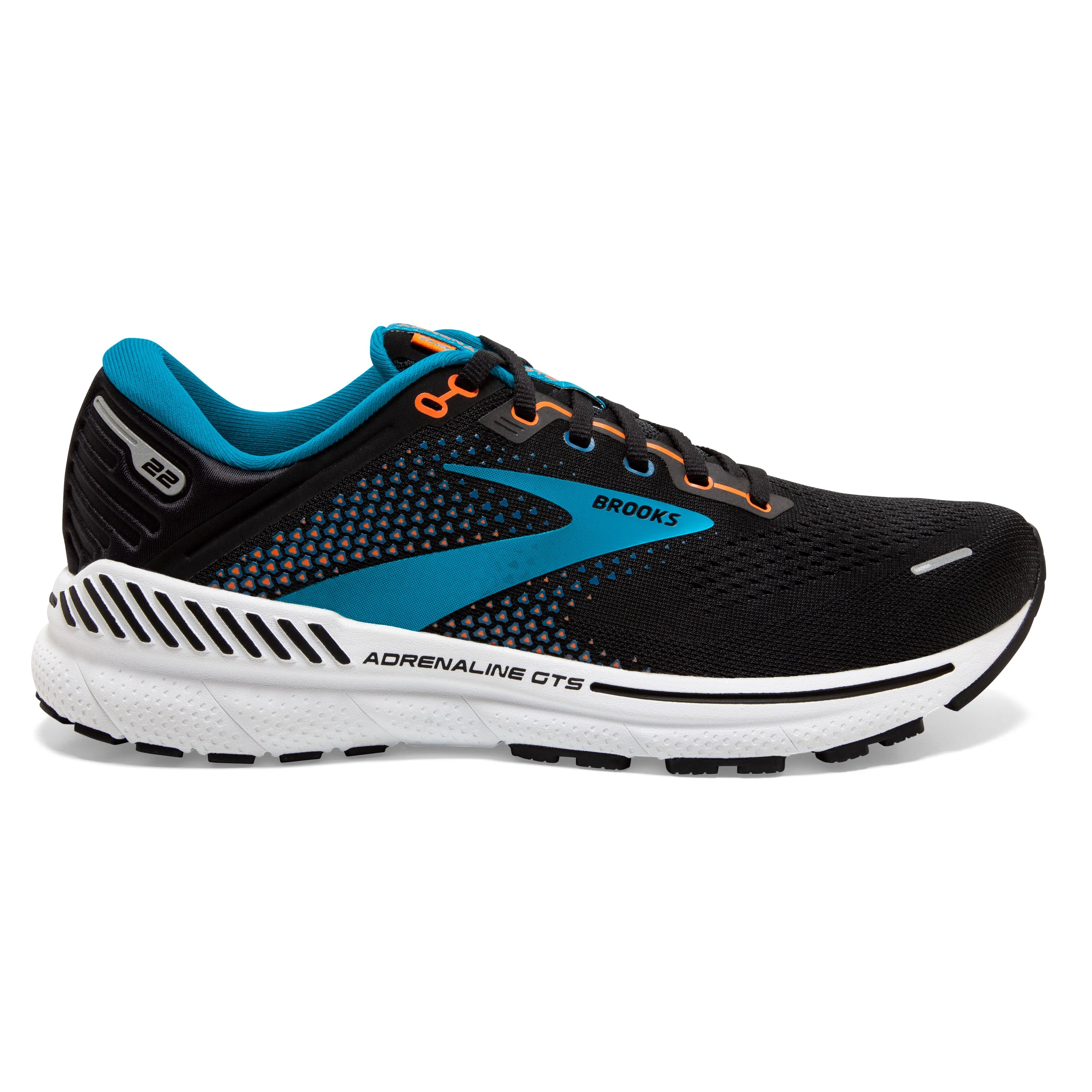 Men's Adrenaline GTS 22 Color: Black / Blue / Orange