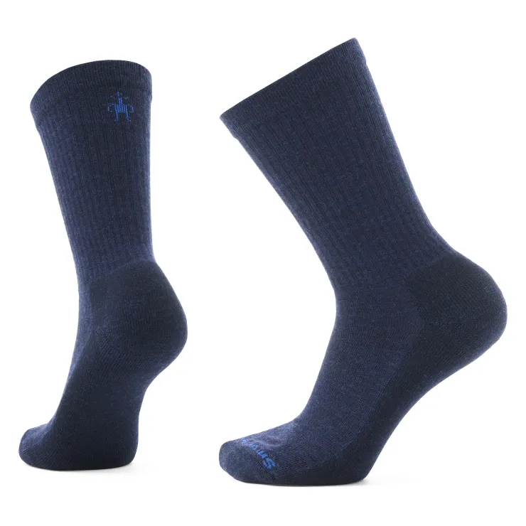 Men's Everyday Solid Rib Crew Socks