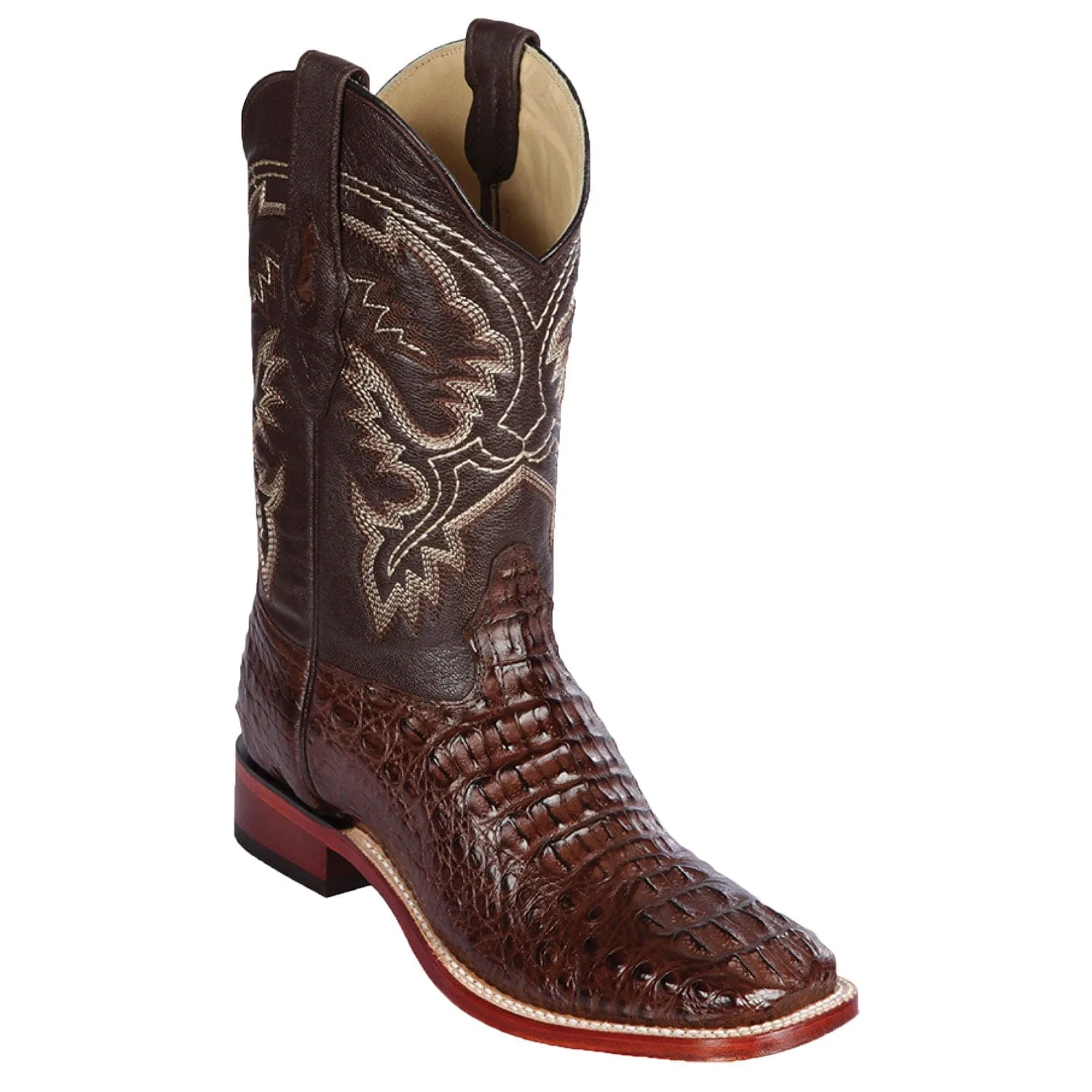 Men's Los Altos Caiman Hornback Wide Square Toe Boots 82202