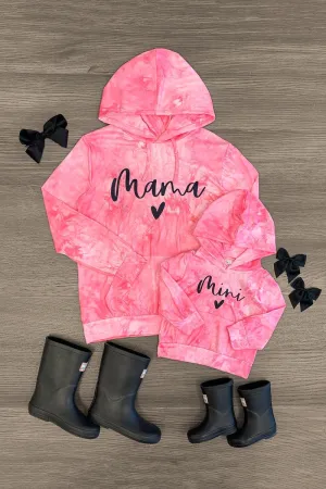 Mom & Me - "Mama & Mini" Pink Hoodie