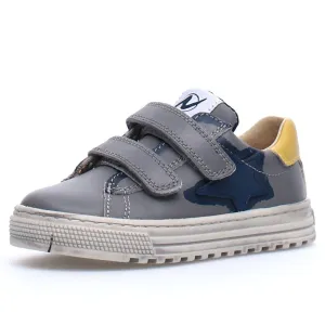 Naturino Boy's & Girl's Kokie Vl Calf Sneakers - Grey/Navy