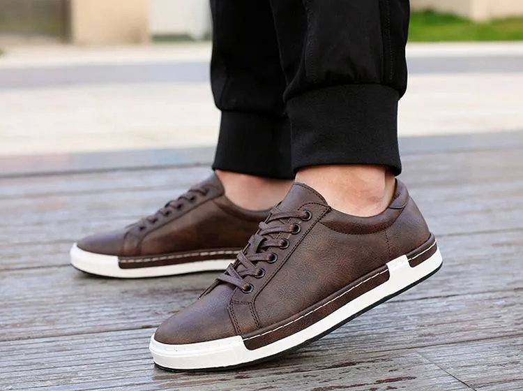 New Men's Leather Sports Casual Shoes