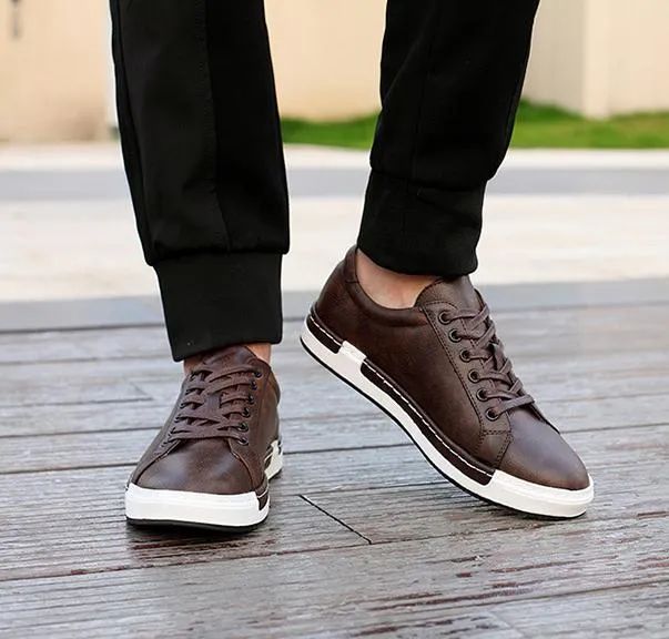 New Men's Leather Sports Casual Shoes