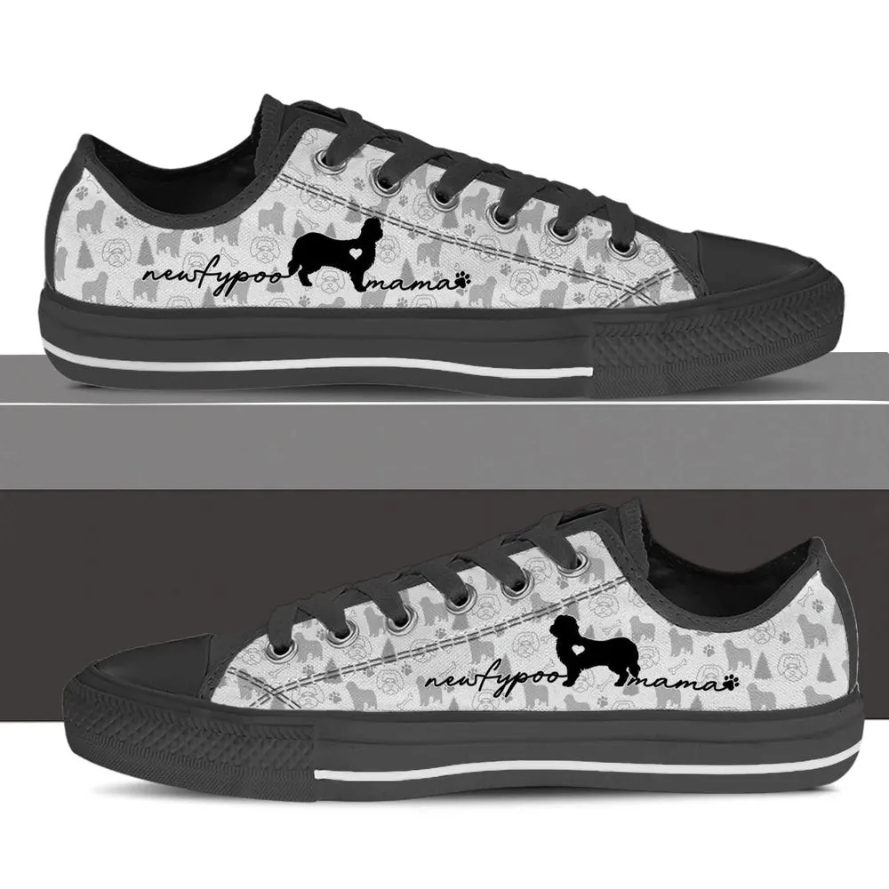 Newfypoo Low Top Shoes - Dog Walking Shoes Men Women, Dog Printed Shoes, Canvas Shoes For Men, Women