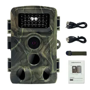 Night Vision 36MP Trail Camera, 1080P, 120° Lens, IP56 Waterproof