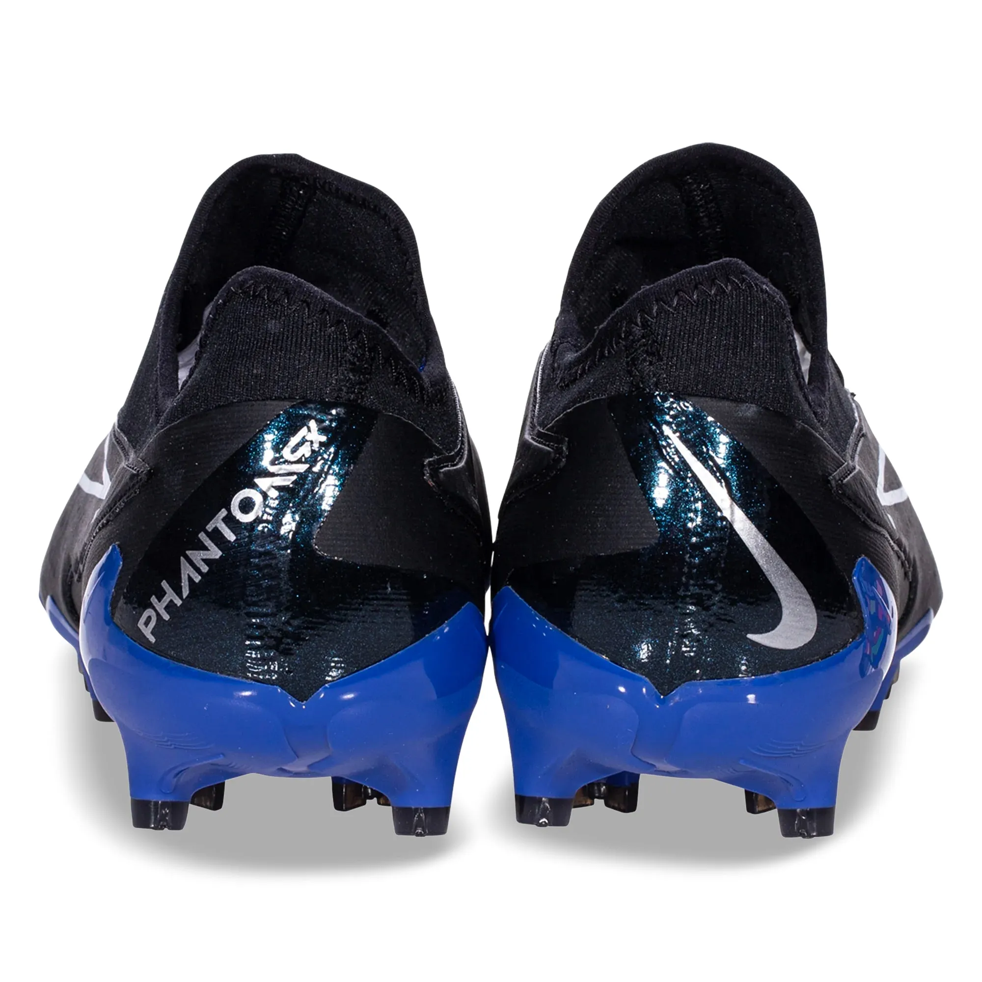 Nike Phantom GX Pro Firm Ground Soccer Cleats (Black/Chrome-Hyper Royal)