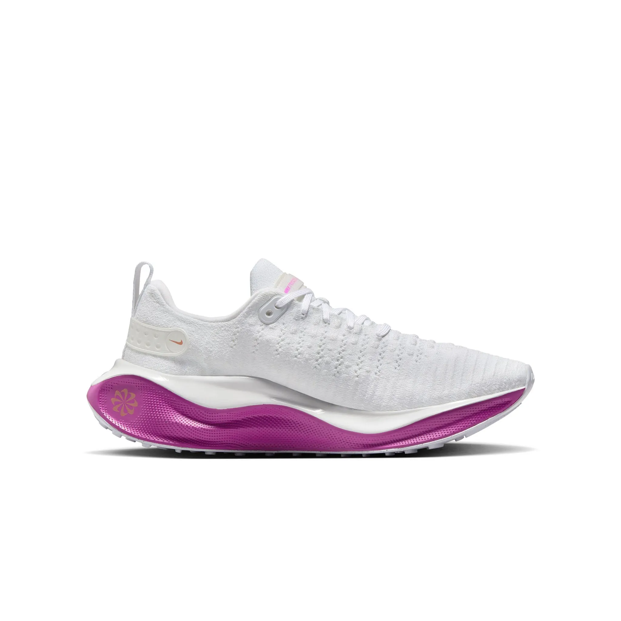 Nike | Women's InfinityRN 4 Road Running Shoes - White/Mtlc Red Bronze-Hot Fuchsia