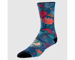 Pearl Izumi Pro Tall Sock Wmns Ltd Ed Grateful Dead Rambler Ocn Blu Prizm