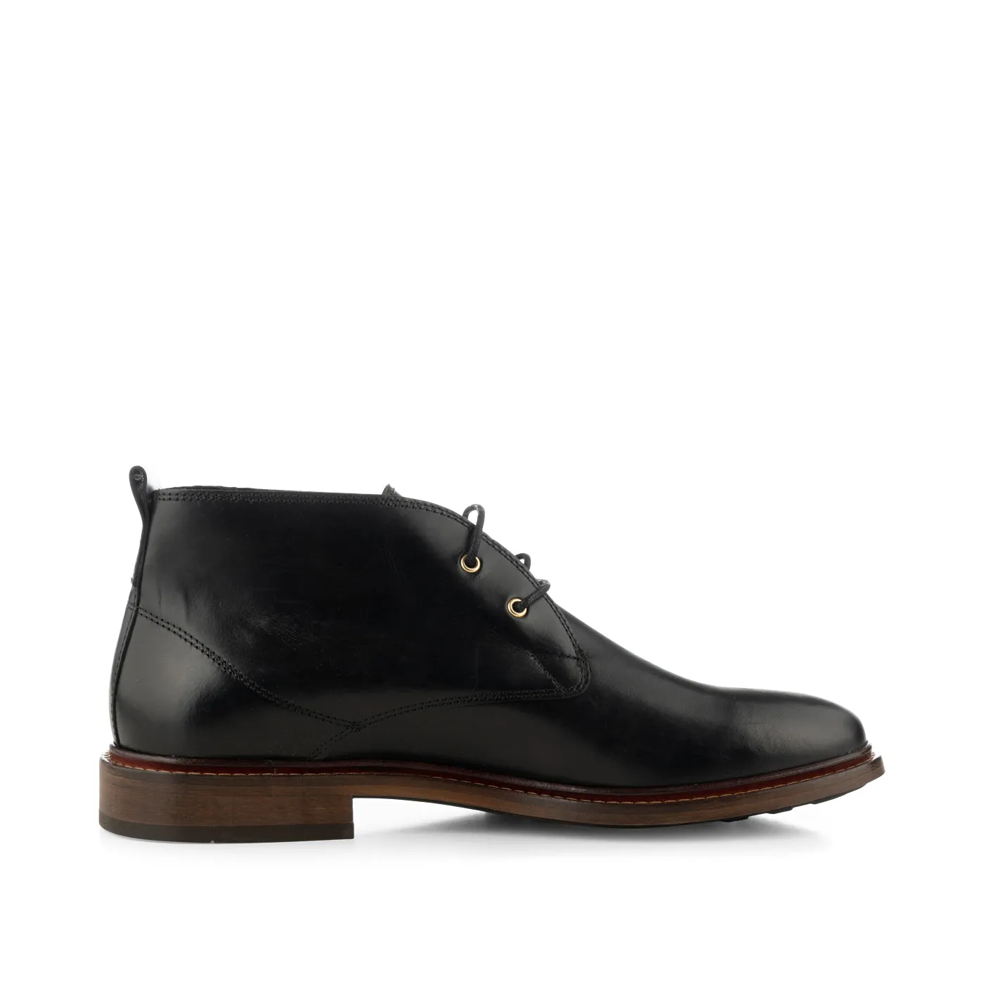 Phoenix chukka boot leather - BLACK