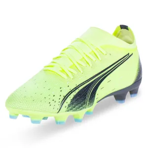 Puma Ultra Match FG/AG Soccer Cleats (Fizzy Light/Parisian Blue)