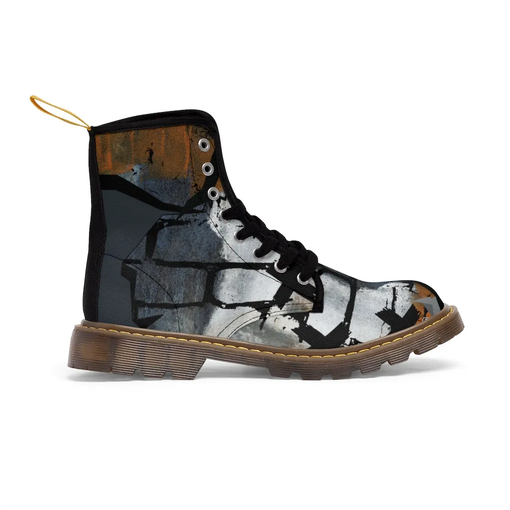 Punk grunge Men's Canvas Boots