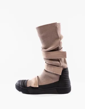 RIB BOOTS BEIGE BAND M