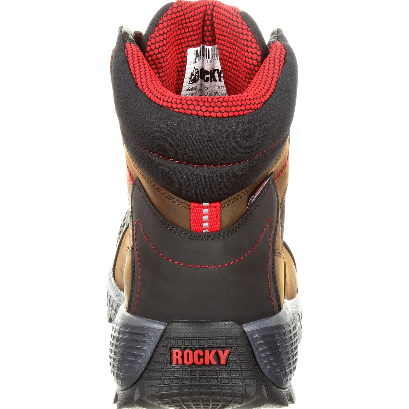 Rocky | Men's Treadflex Composite Toe Waterproof Work Boot | Dark Brown