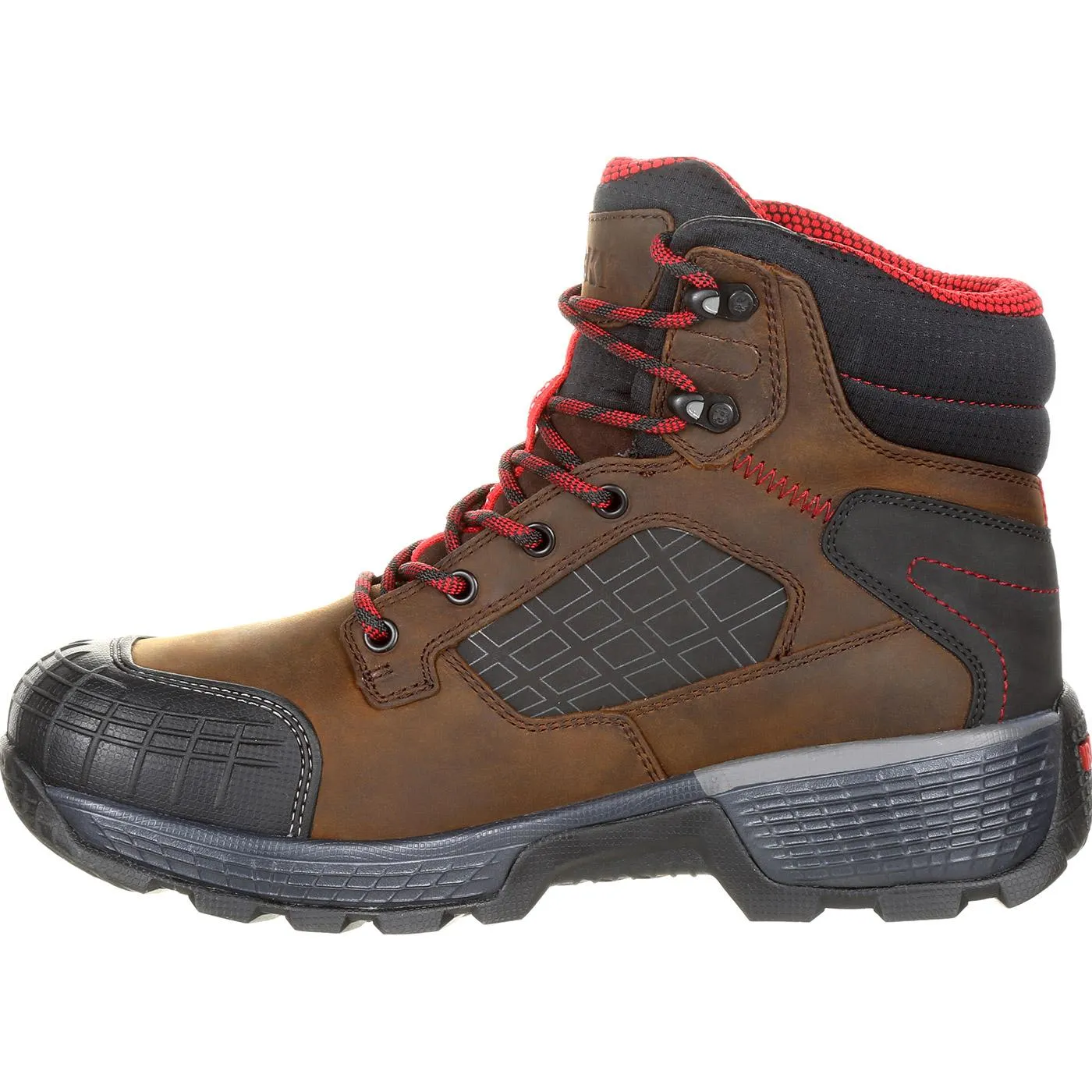 Rocky | Men's Treadflex Composite Toe Waterproof Work Boot | Dark Brown