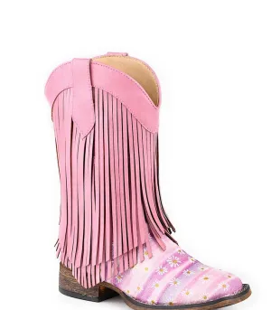 Roper Little Kids Double Fringe Boot- Pink