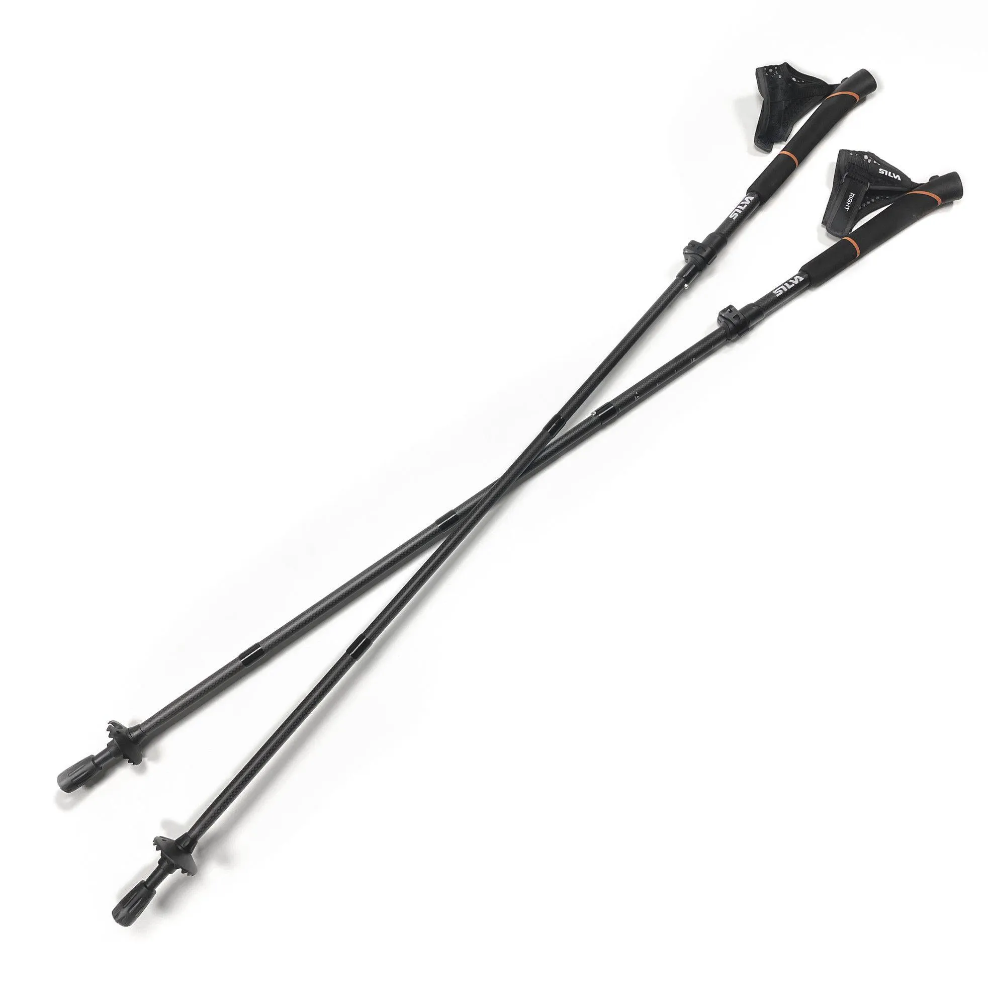 Running poles carbon adjust 100-120 cm