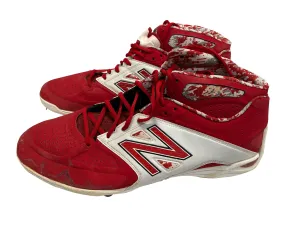 Ryan Howard Autographed Used New Balance Red/Wht Cleats - Player's Closet Project