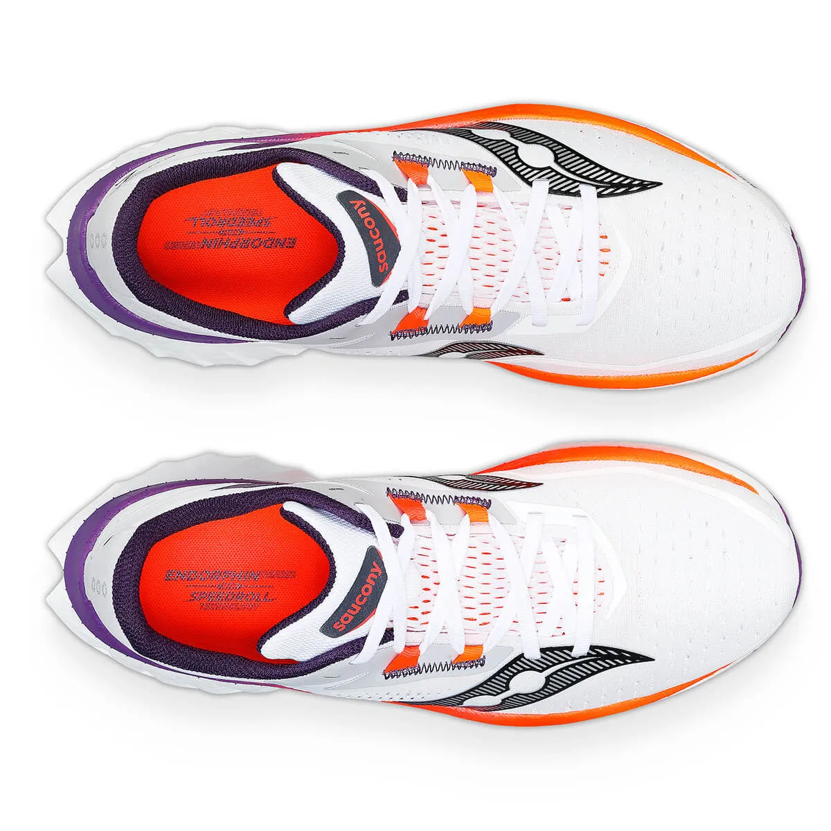 Saucony Endorphin Speed 4 Mens | White/viziorange