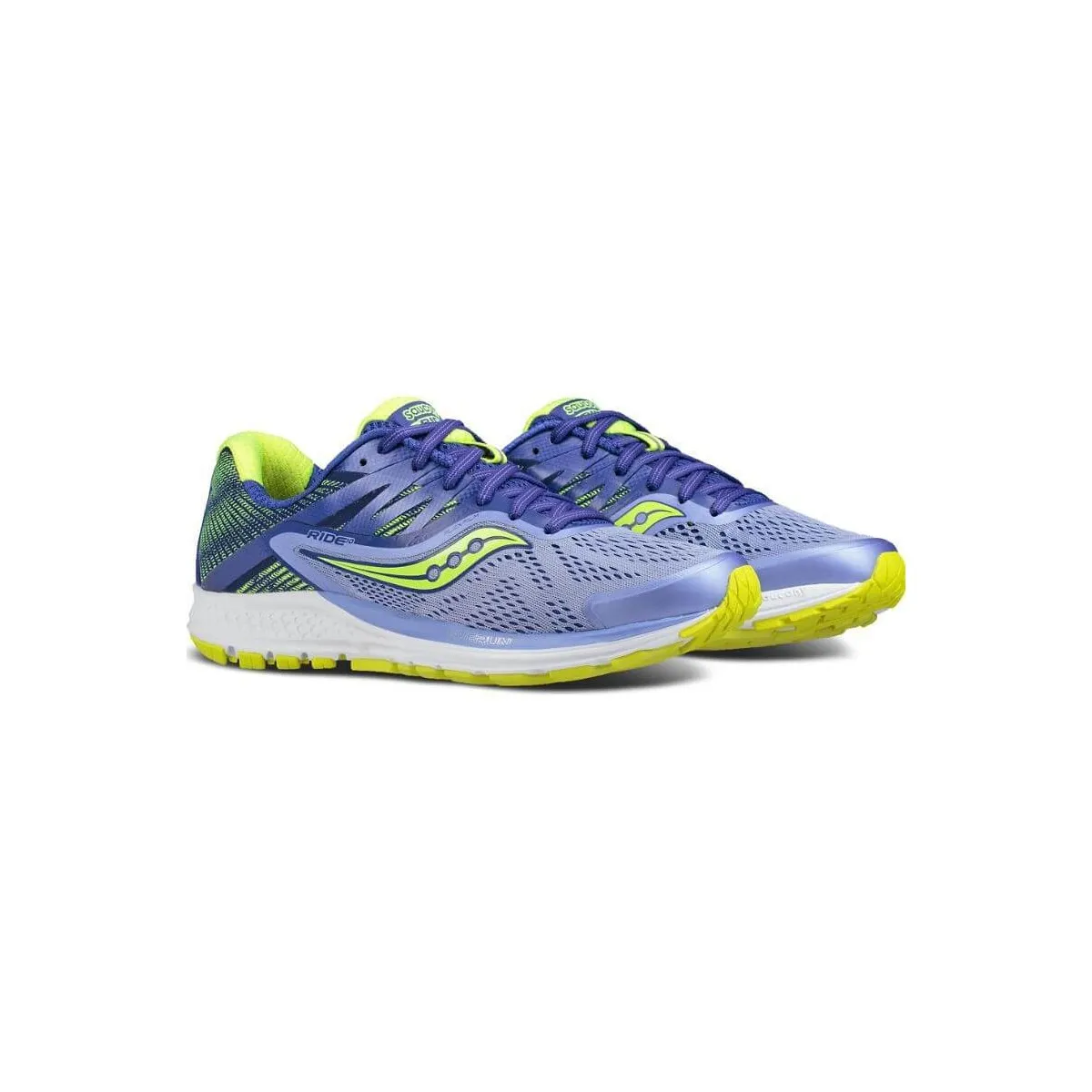 Saucony Ride 10 Purple Lime Woman Shoes