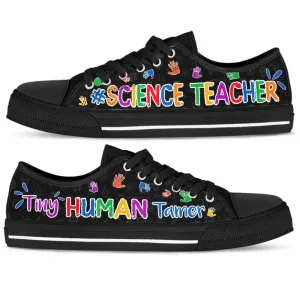 Science Teacher Tiny Human Tamer Low Top Shoes, Teacher Shoes, Low Top Sneakers