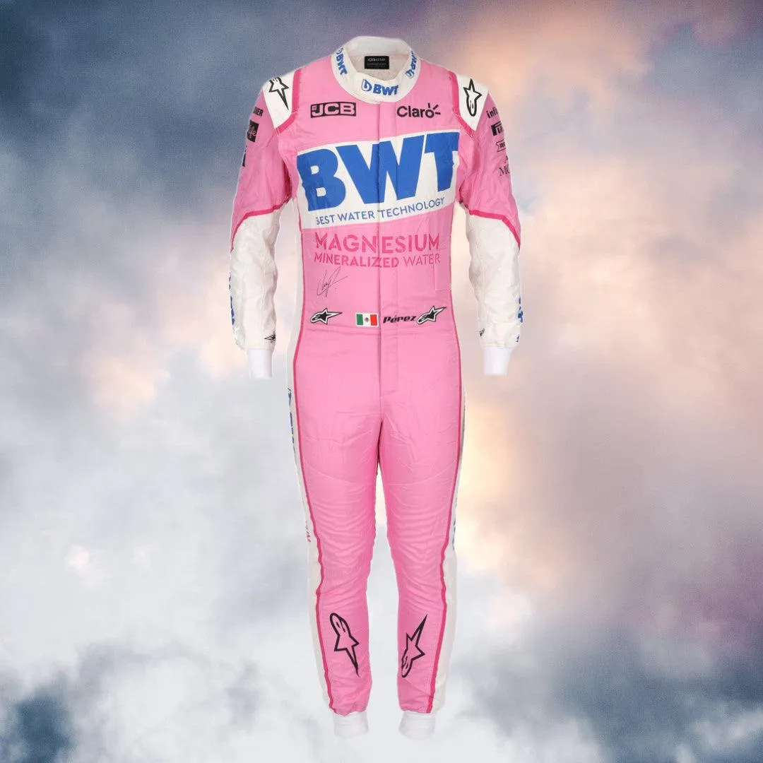 SERGIO PÉREZ 2020 BWT RACING POINT F1 TEAM RACE SUIT