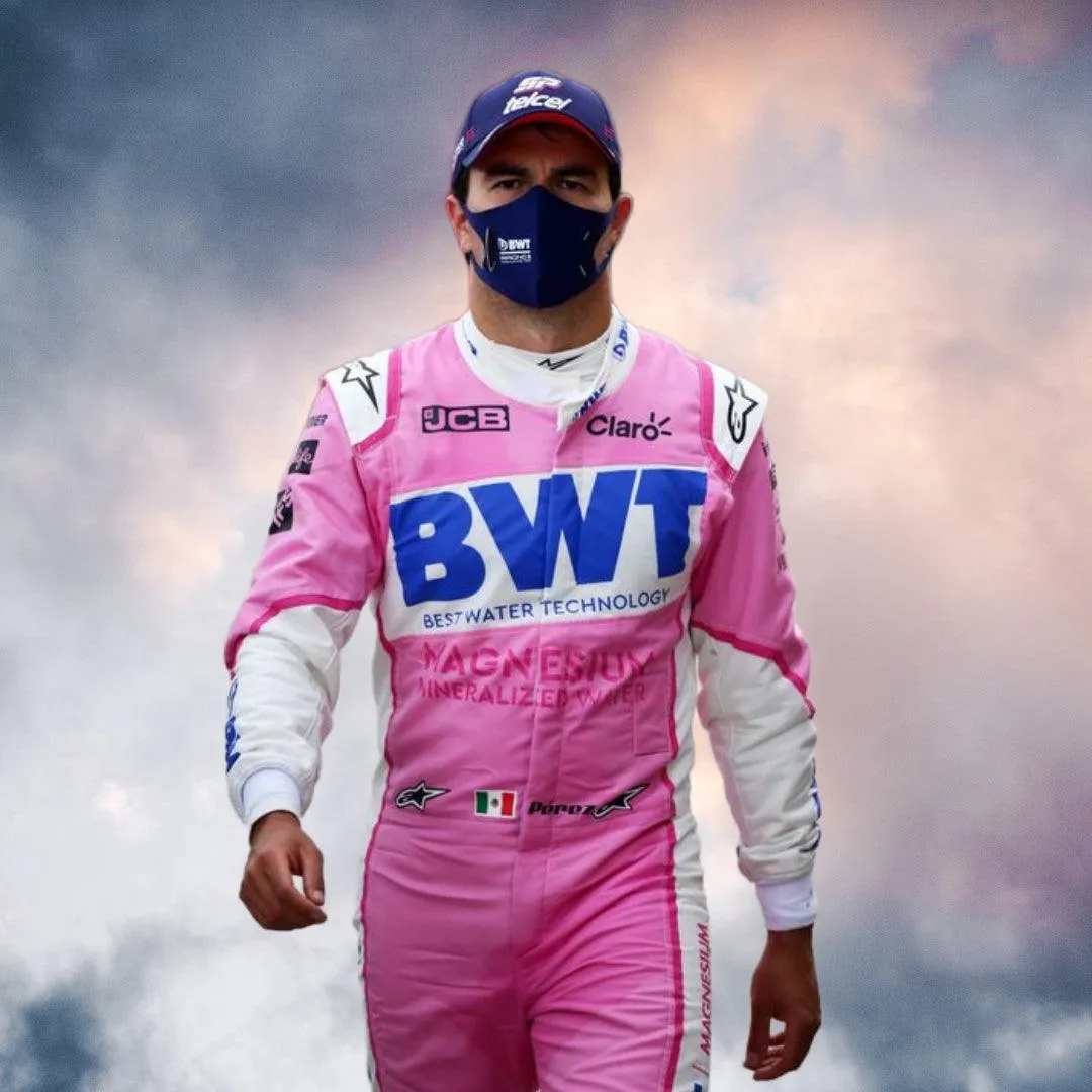 SERGIO PÉREZ 2020 BWT RACING POINT F1 TEAM RACE SUIT